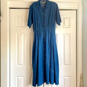 Coldwater Creek denim dress with pockets